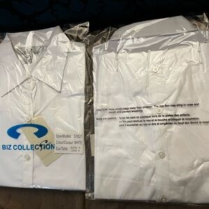 White Button-Up Shirt TWO for $15! *Sale*